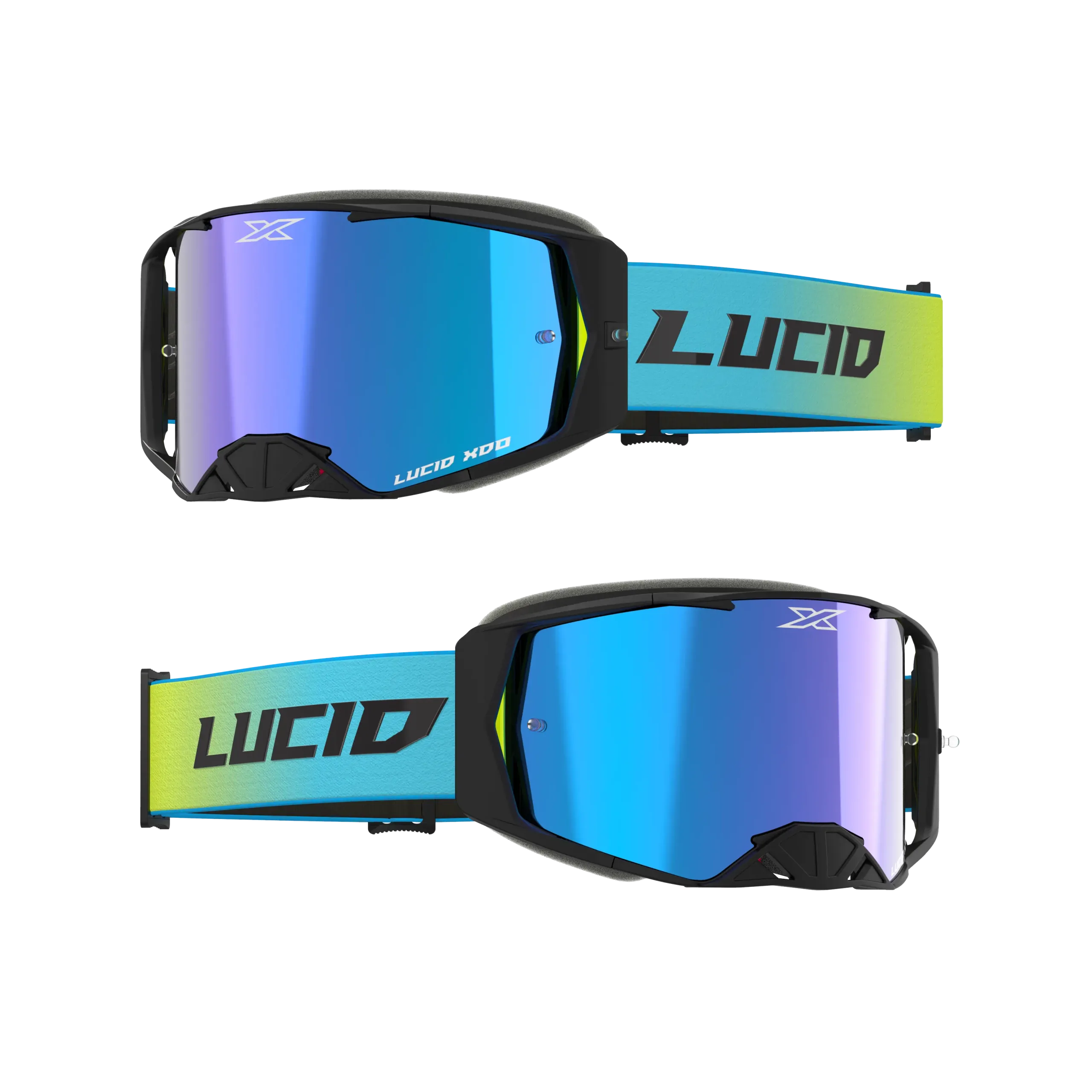 LUCID GOGGLE LUCID TM FLO FADE BLUE - BLUE MIRROR LENS - Image 2