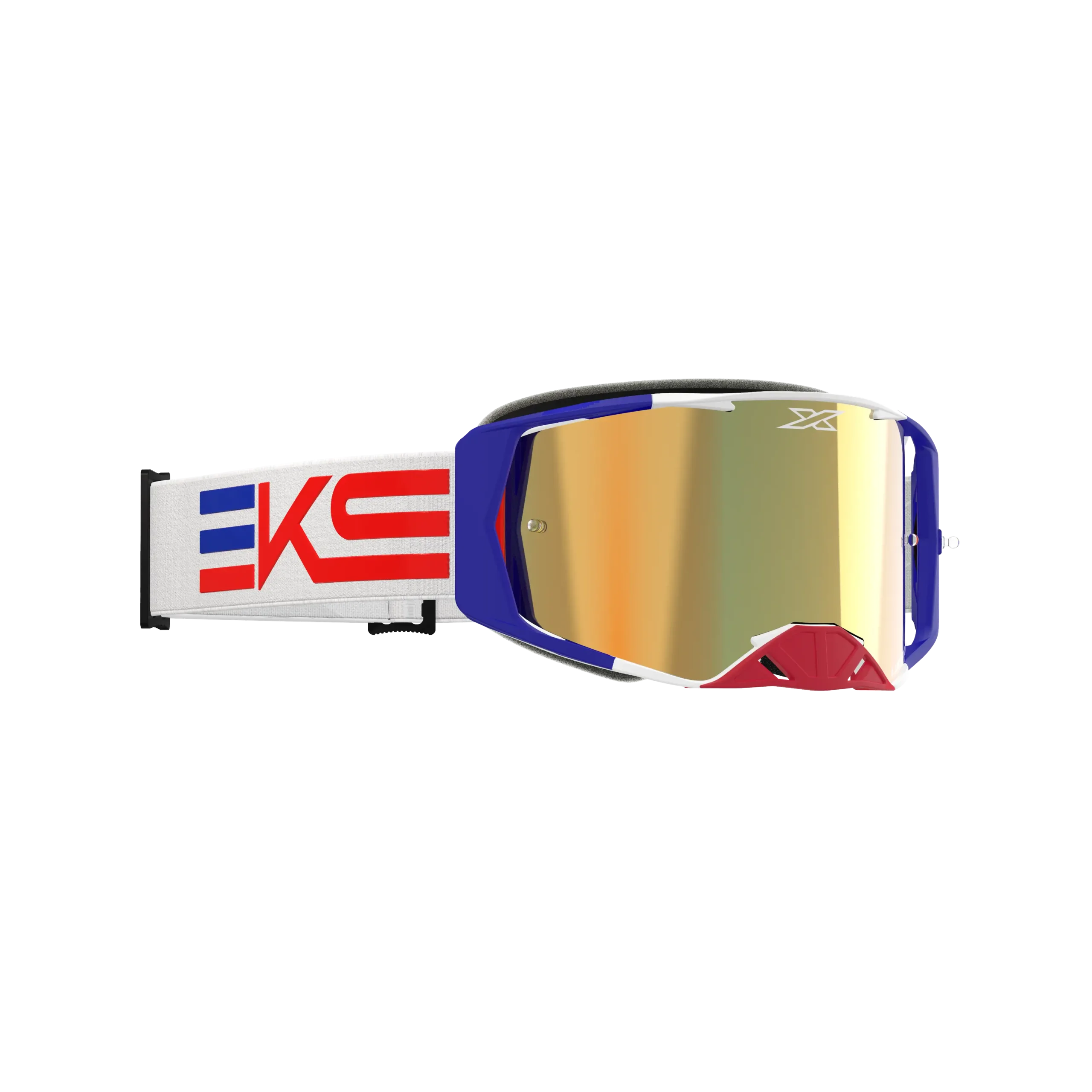 LUCID GOGGLE EKS FLAG RWB - GOLD MIRROR LENS - Image 5